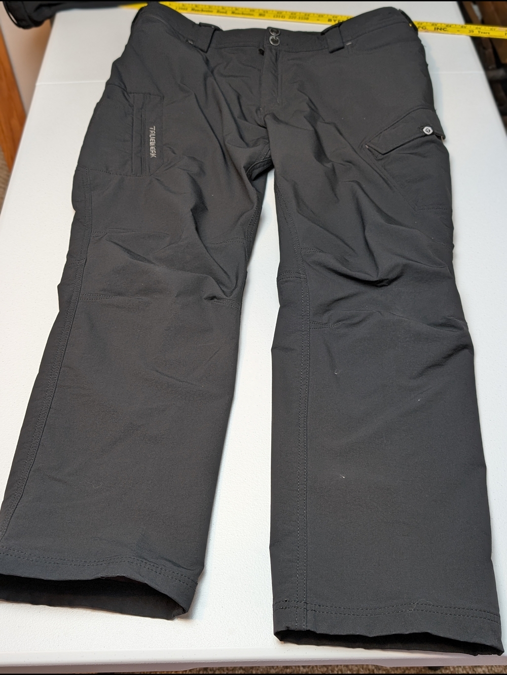 TRUEWERK T2 WerkPant Men’s 38x30 Black Stretch Utility Work Pants